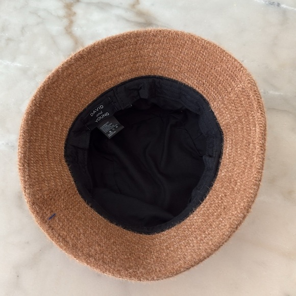 David and Young Teddy Bucket Hat Camel Dark Beige NWOT - Picture 10 of 14